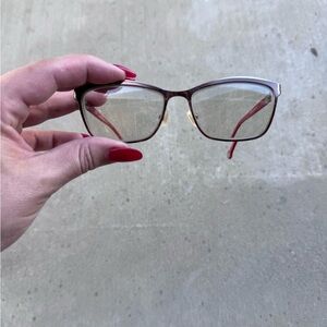 Carolina Herrera Women's Eyeglass Frames, Red, VHE083K Col. 0482 140 EUC